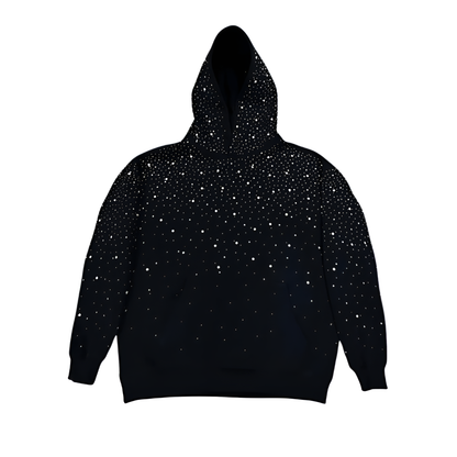 Sudadera con capucha Galaxy de pedrería